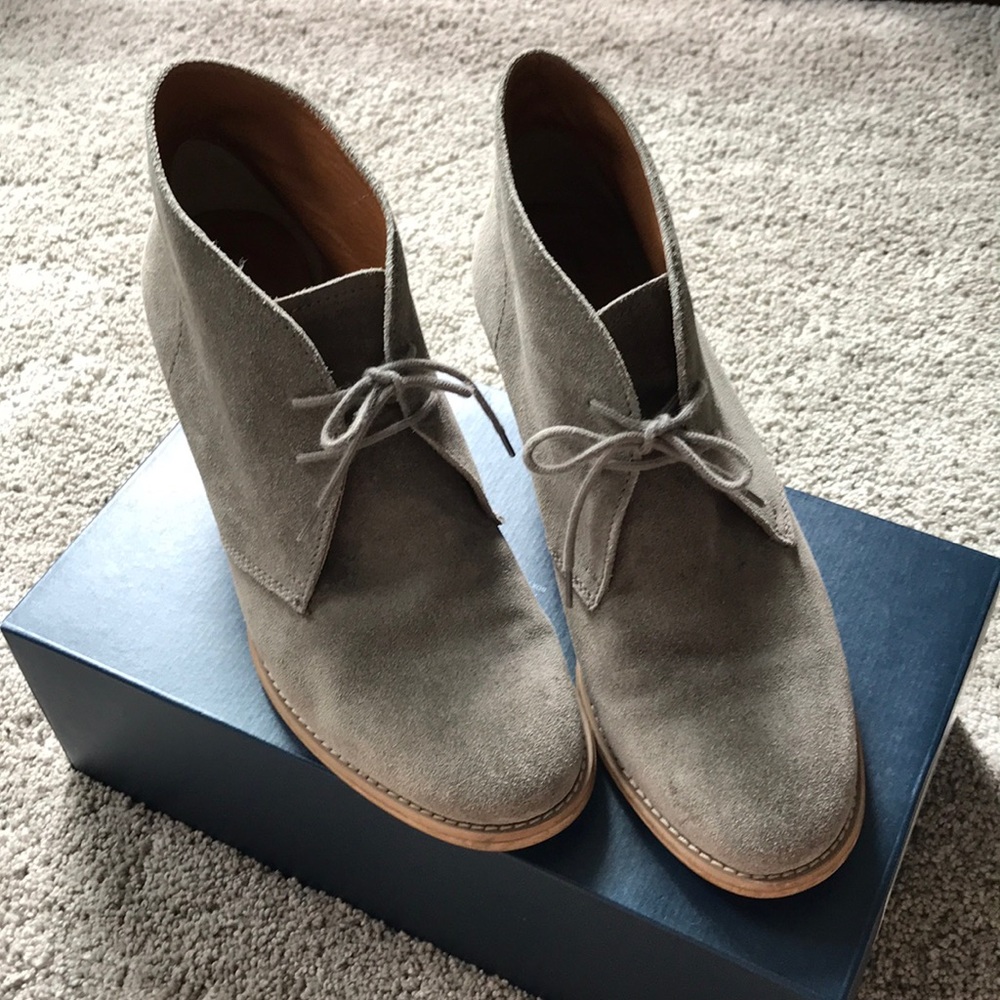Madewell grey suede ankle boots 8.5W